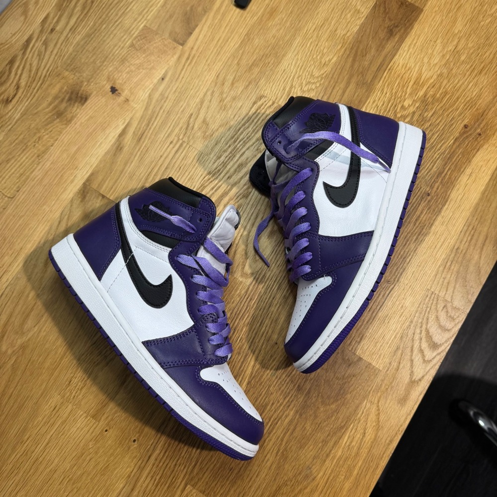 Nike Air Jordan 1 Retro High OG Court Purple 2.0 555088-500 Mens Size 8